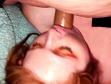 Freaky redhead gets creampied and anal fisted