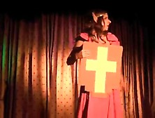 Zelda Themed Burlesque Stripping Routine