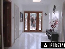 PURE TABOO Housewife August Skye DRAINS Local Male & Her Spouse Of Cum After Infected By A Spider!