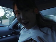 Busty asian teen seduces her boyfriend in the car with her big natural boobs (Tomie Tang,  Charles Dera)