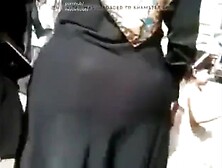 Muslim Bbw In Hijab On The Street