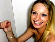 Little Titty Blonde Teen Gets Premature Cum At The