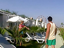 German wife have sex tape with Turkish men in Turkey holiday