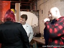 Obese Dutch mother I'd like to fuck Gets A trio Arousement Session