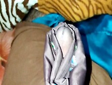 Dark-Skinned Chachi In Satin Saree Gives A Handjob - Taboo Silk Action!