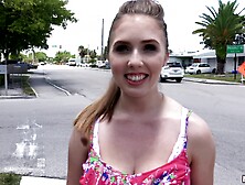 Public Pickups - Natural Gal Gets Paid For Blowjob 1 - Big Tits
