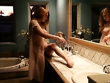 Alaina Fox Shaves Her Legs,  Then Masturbates