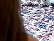 Hot chick masturbates alone