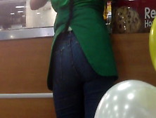 Subway Waitress,  Sexy Rear-End