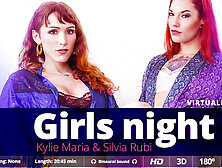 Kylie Maria, Silvia Rubi In Girls Night - Sexlikereal Shemale