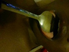 Licking A Spoon.. Lol