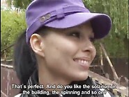 Pretty Girl Tongues Manhood In The Woods