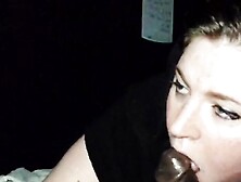 Bombshell thick ghetto white cunt with mouth chokes on a fat penis