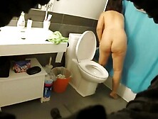 Asian stepmom, firm tits, big nipples (voyeur)