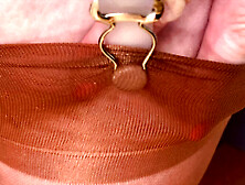 Mrs Mature Feet showing you all a real pair of vintage RHT nylons pre 1950