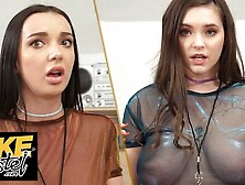 Fake Hostel - Monstrous Busty MEATY AND CURVY brunette Party Chicks just want to have fun